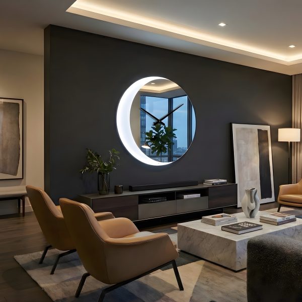 Orologio rotondo retroilluminato