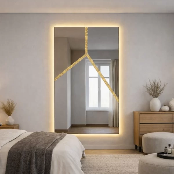 specchio rettangolare elegante