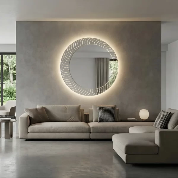 specchio rotondo sole